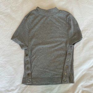 💎FREE PEOPLE // Grey Crop Top